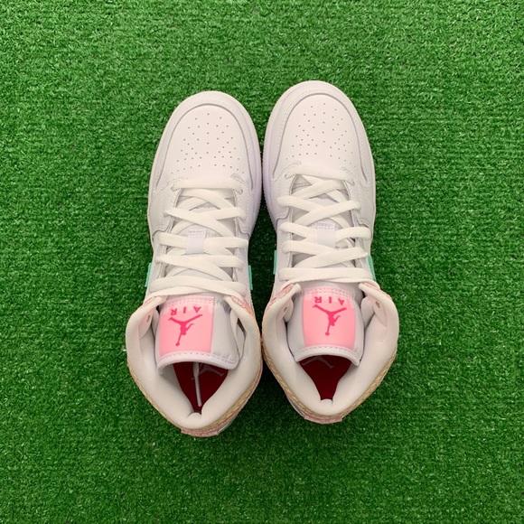 🍦*NEW* Air Jordan 1 Mid “Paint Drip” (GS) - Picture 6 of 10